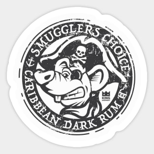 Smugglers Choice Caribbean Dark Rum Sticker